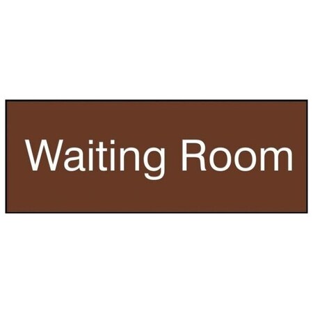 Accuform 8 in W x 3 in H, Engraved Plastic PSG920BR